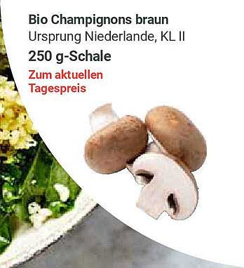 Bio Champignons braun 250 g - Schale