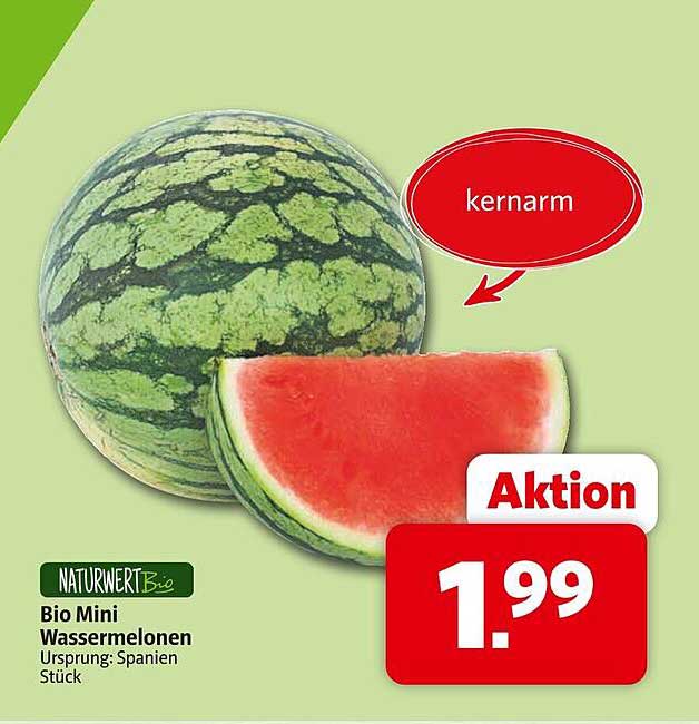 Bio Mini Wassermelonen Stück - Aktion