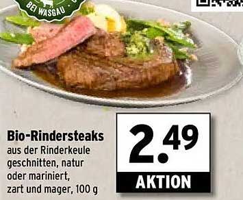 Bio-Rindersteaks aus der Rinderkeule – Aktion!