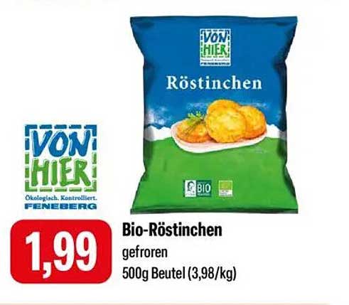 Bio-Röstinchen - gefroren 500g Beutel