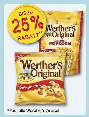 Bis zu 25% Rabatt auf Werther's Original Produkte