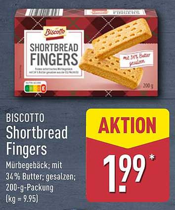 BISCOTTO Shortbread Fingers