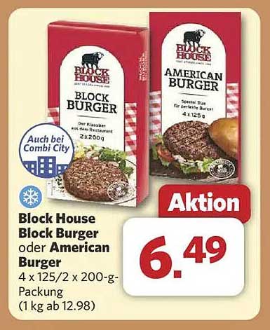 Block House Block Burger oder American Burger - Preisaktion