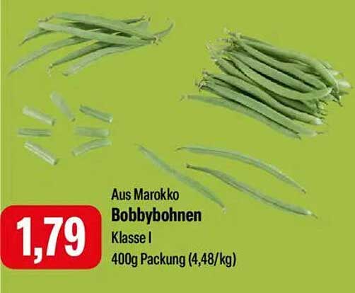 Bobbybohnen aus Marokko - Klasse I, 400g Packung