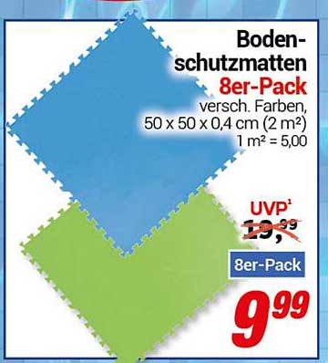 Boden­schutzmatten 8er-Pack