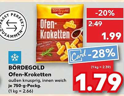 BÖRDEGOLD Ofen-Kroketten 750 g