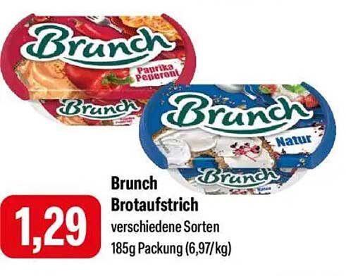 Brunch Brotaufstrich verschiedene Sorten 185g Packung