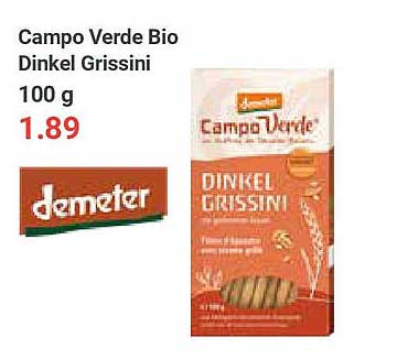 Campo Verde Bio Dinkel Grissini 100 g