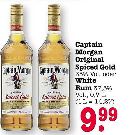 Captain Morgan Original Spiced Gold – 0,7 L Flasche