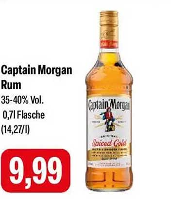 Captain Morgan Rum 0,7l Flasche