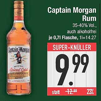 Captain Morgan Rum 0,7l - Super-Knüller!