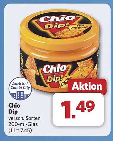 Chio Dip - Hot Cheese 200-ml-Glas