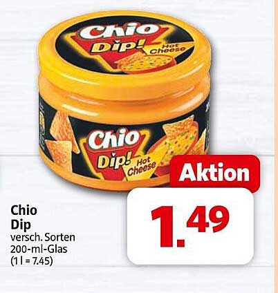 Chio Dip verschiedene Sorten 200-ml-Glas
