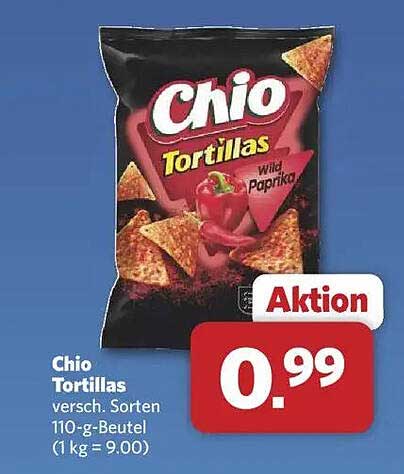 Chio Tortillas Wild Paprika 110-g-Beutel