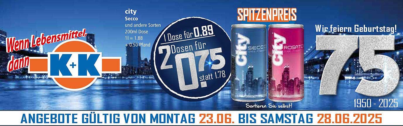 city Secco und andere Sorten 200ml Dose