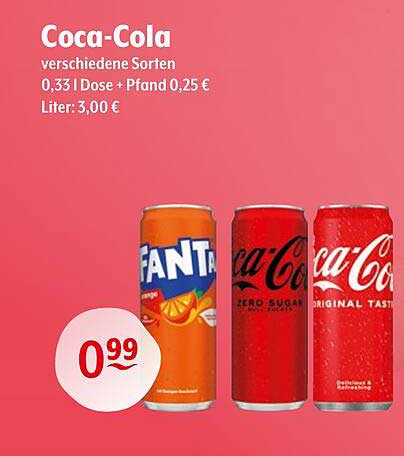 Coca-Cola verschiedene Sorten 0,33 l Dose