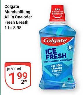 Colgate Mundspülung All in One oder Fresh Breath