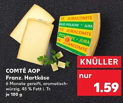 COMTÉ AOP Franz. Hartkäse - nur 1,59 €