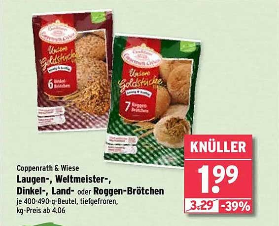 Coppenrath & Wiese Laugen-, Weltmeister-, Dinkel-, Land- oder Roggen-Brötchen
