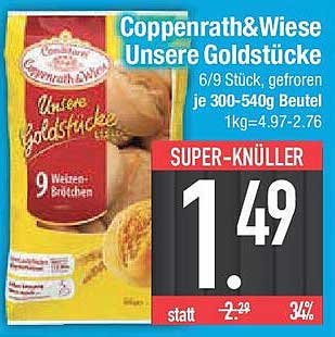 Coppenrath&Wiese Unsere Goldstücke, 6/9 Stück, gefroren