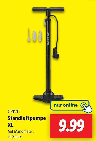 CRIVIT Standluftpumpe XL