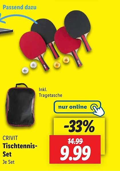 CRIVIT Tischtennis-Set