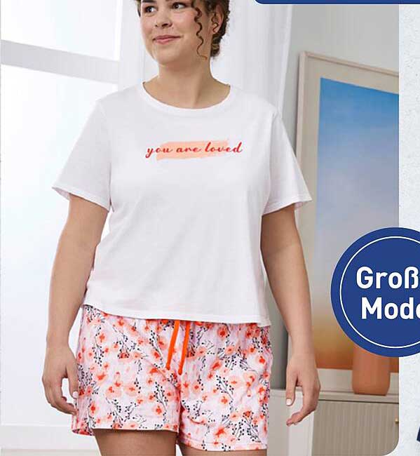 Damen-Pyjama-Set mit motivierendem Aufdruck