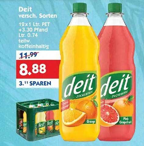 Deit verschiedene Sorten – 12 x 1 L PET