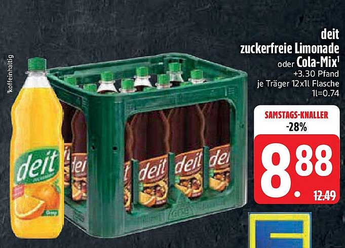 deit zuckerfreie Limonade oder Cola-Mix - Jetzt 28% sparen!