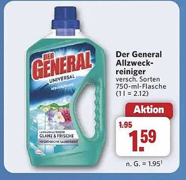Der General Allzweckreiniger 750 ml – Aktion beim Combi