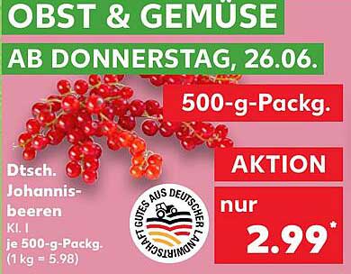 Deutsch Johannisbeeren 500-g-Packung