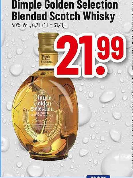 Dimple Golden Selection Blended Scotch Whisky 0,7 L