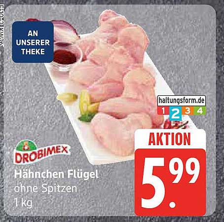 Drobimex Hähnchen Flügel ohne Spitzen 1 kg