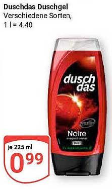 duschdas Duschgel - Noire 225 ml