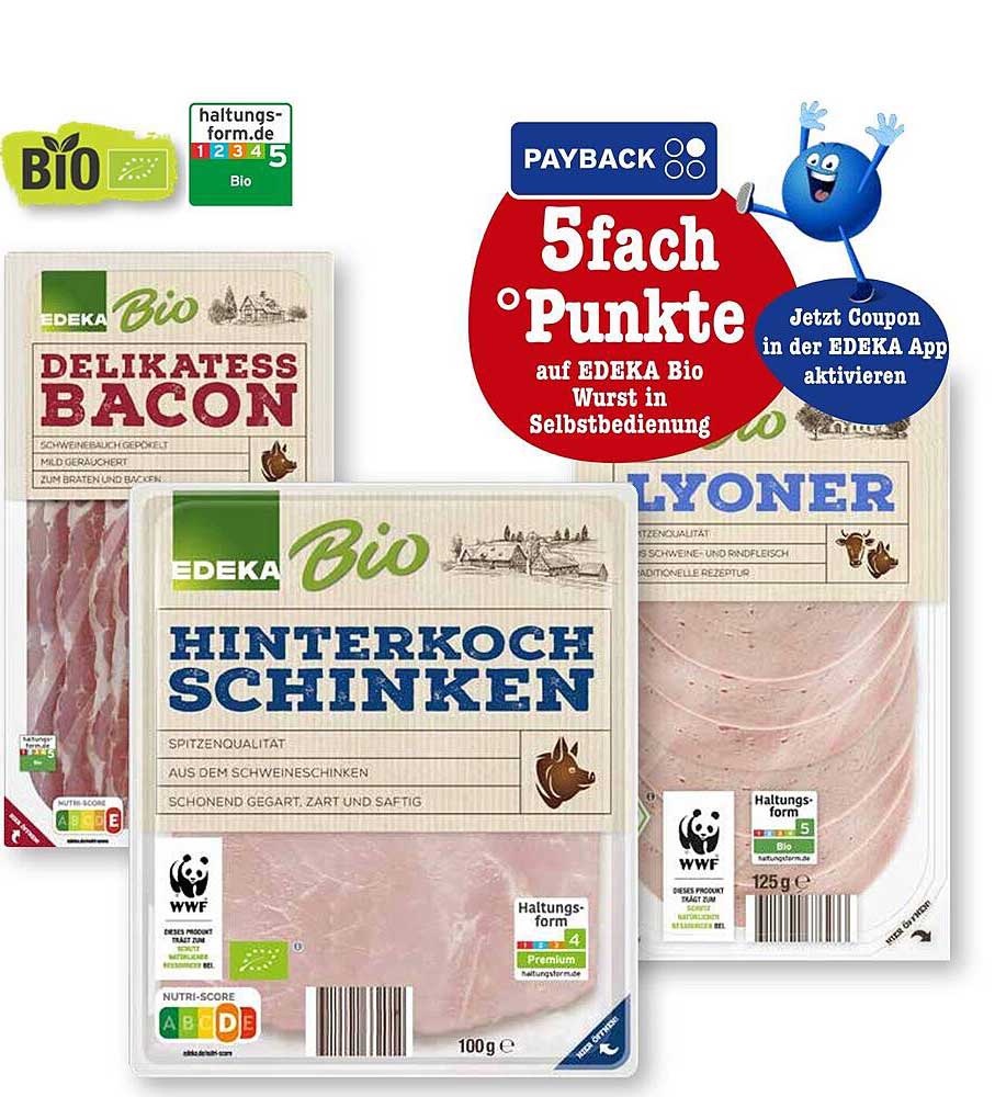 EDEKA Bio Wurst in Selbstbedienung