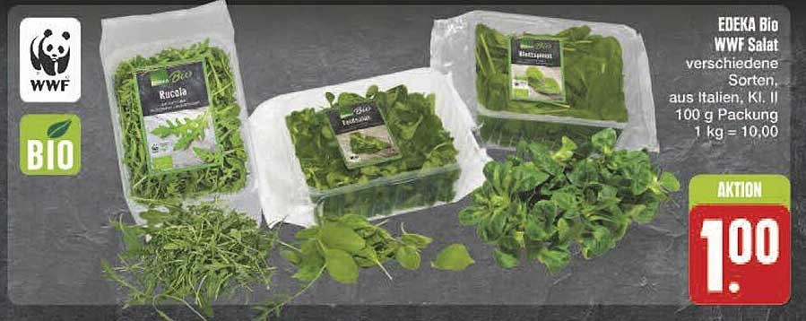 EDEKA Bio WWF Salat verschiedene Sorten