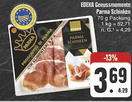 EDEKA Genussmomente Parma Schinken