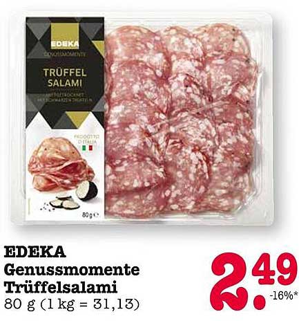 EDEKA Genussmomente Trüffelsalami 80 g