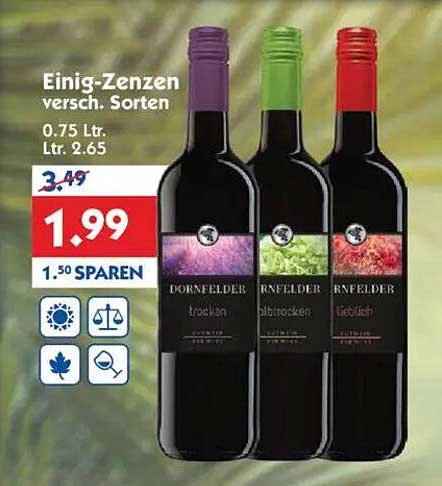 Einige-Zenzen Dornfelder, verschiedene Sorten 0,75 L