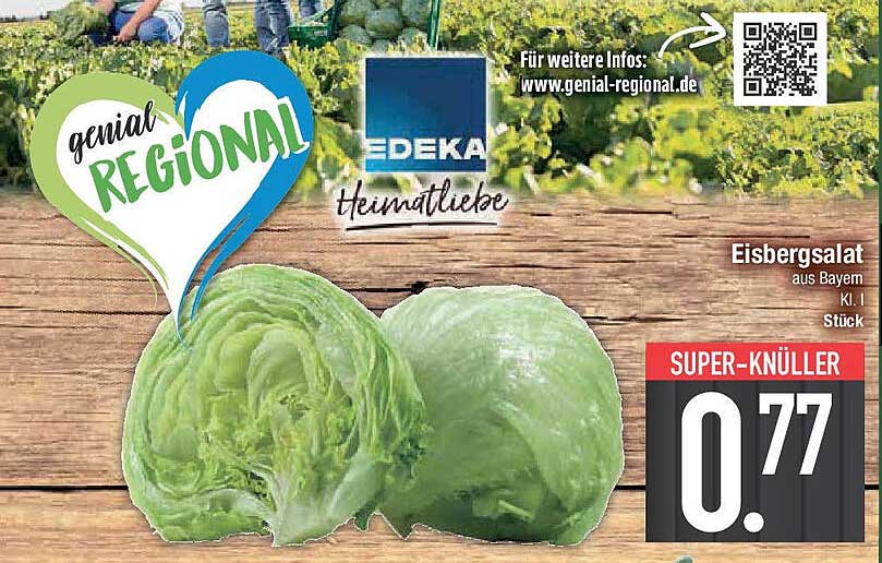 Eisbergsalat aus Bayern, Kl. I - Stück