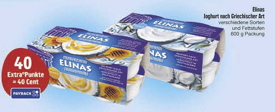 Elinas Joghurt nach Griechischer Art 600 g Packung, verschiedene Sorten und Fettstufen