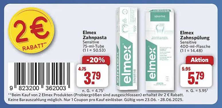elmex Zahnpasta Sensitive 75-ml-Tube