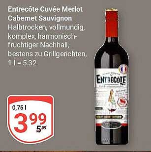 Entrecôte Cuvée Merlot Cabernet Sauvignon 0,75 l
