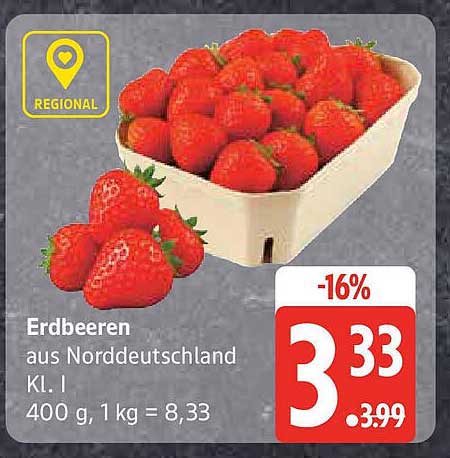 Erdbeeren aus Norddeutschland - Kl. I