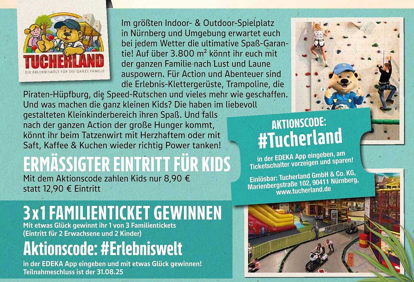 Ermäßigter Eintritt für Kids im Tucherland