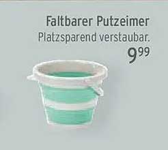 Faltbarer Putzeimer - platzsparend verstaubar