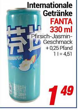 FANTA Pfirsich-Jasmin 330 ml