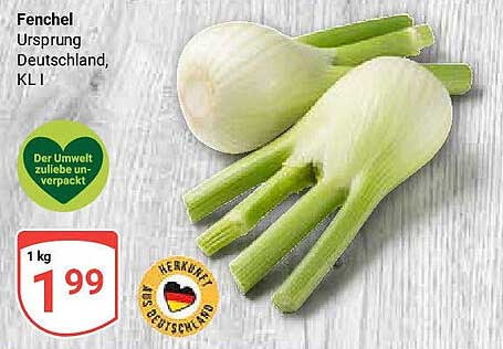 Fenchel - Ursprung Deutschland, KL I