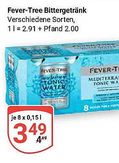 Fever-Tree Bittergetränk - Mediterrane Tonic Wässer