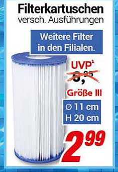 Filterkartuschen versch. Ausführungen